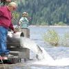 Mel Sampson releasing Sockeye into Lake Cle Elum (2009)