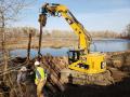 Installing inlet wood structures